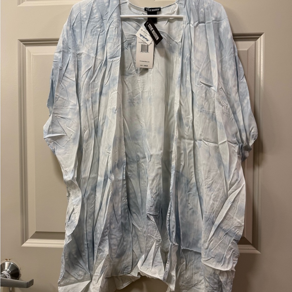 NWT Steve Madden Blue Tie Dye Cover Up